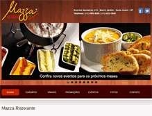 Tablet Screenshot of mazzaristorante.com.br